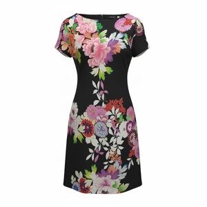 Natori Midi Dress with Floral Design